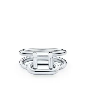エレガント【Tiffany & Co】Two-row Ring in Sterling Silver Tiffany & Co. | Accessories | Tiffany Two Row Ring In